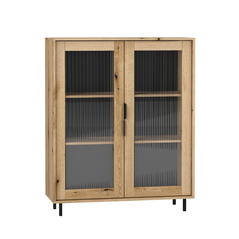 Vaisselier 2 portes stratifiés beige