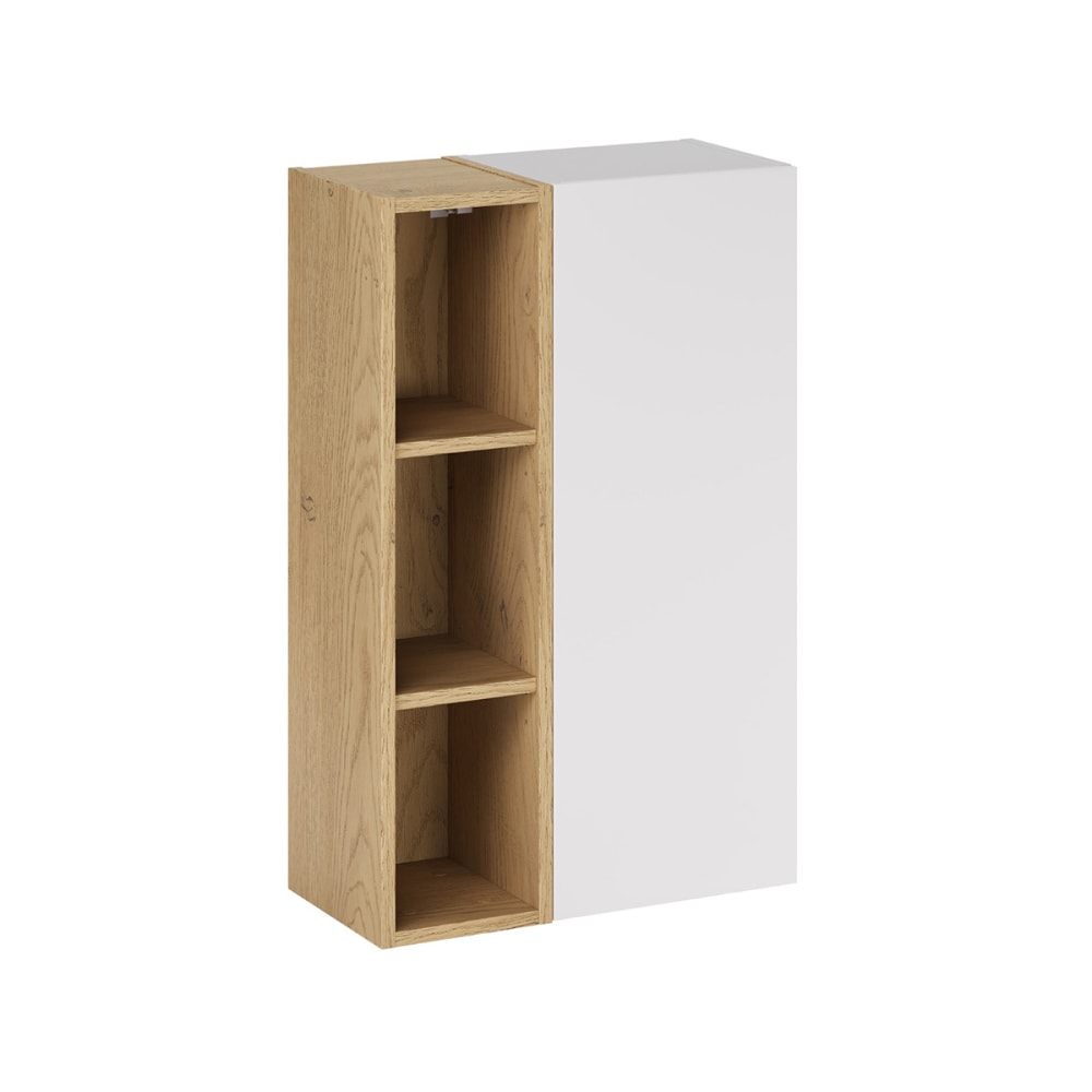 Armoire murale 3 niches stratifiés blanc
