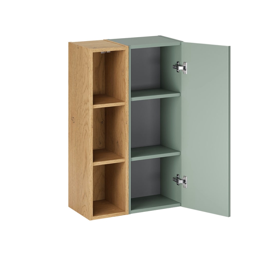 Hängeschrank 3 Nischen Mattgrün Laminierte Platten Grün - Maisons
