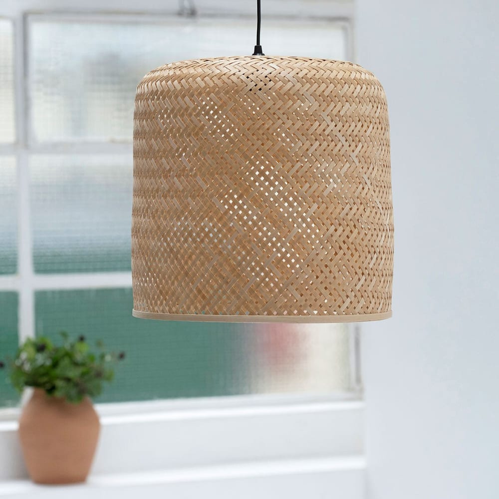 Suspension en bambou naturel fait main — vue 3