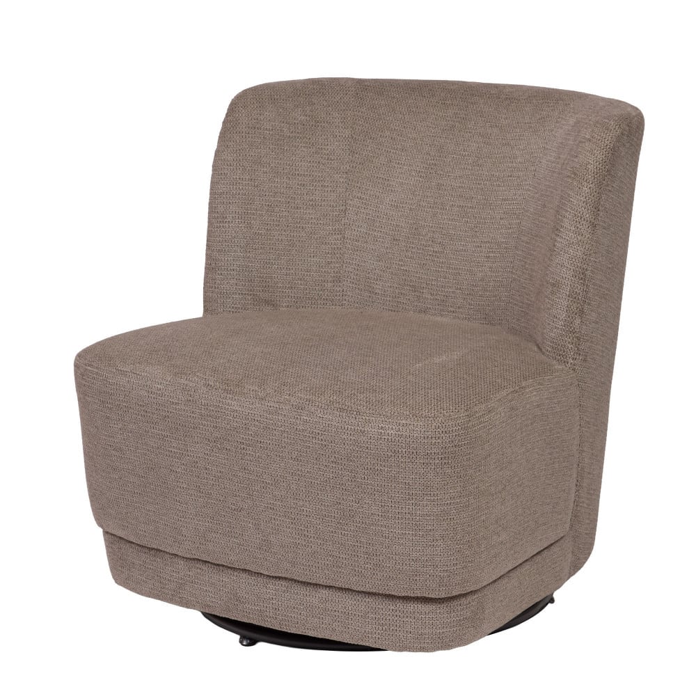 fauteuil en tissu marron