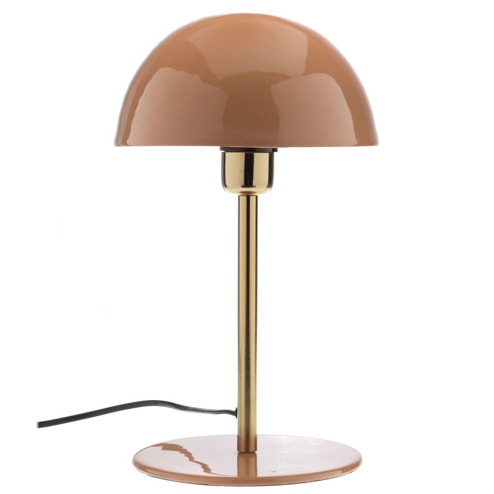 Lampe basile 36 cm rose en métal