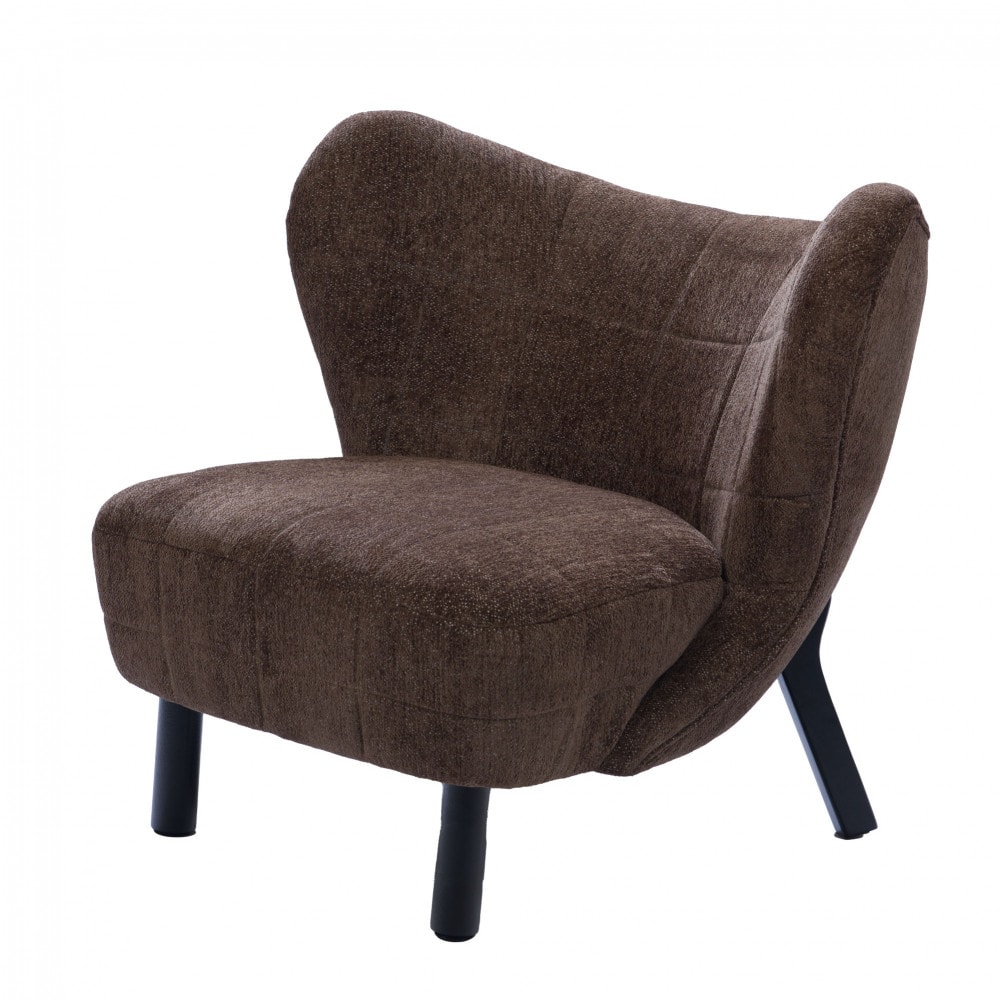 fauteuil en tissu marron
