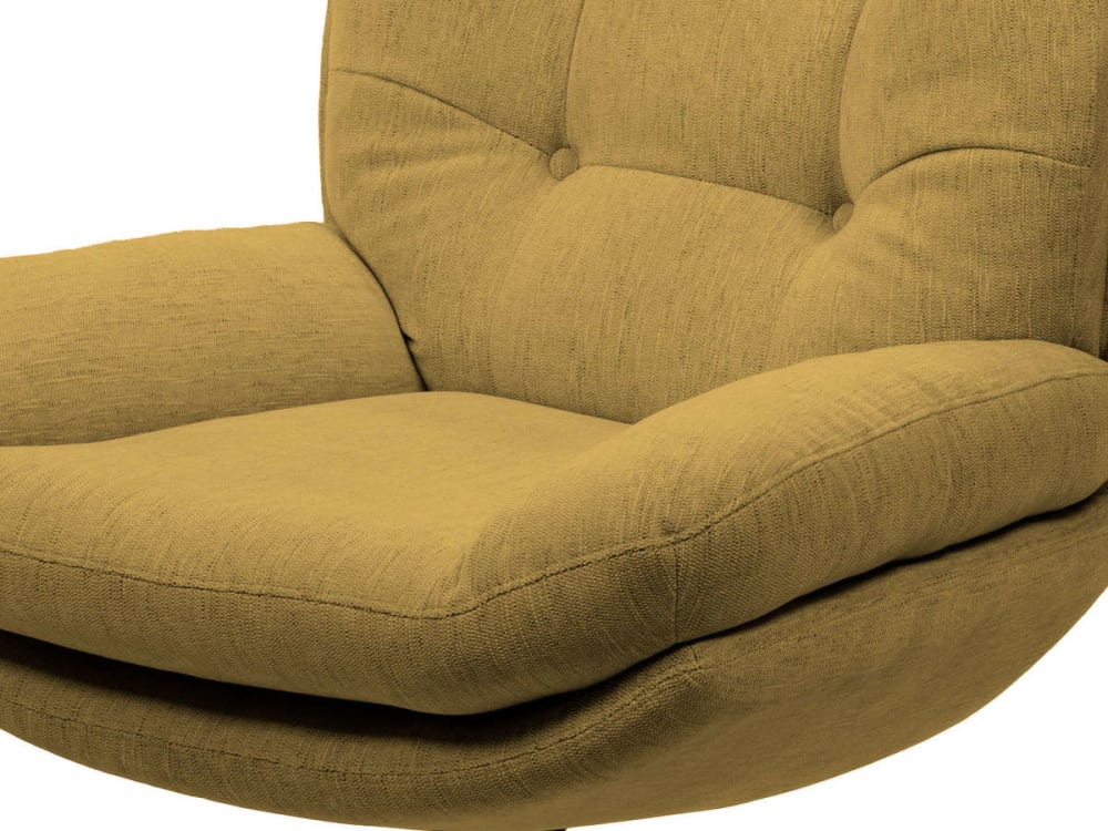 Fauteuil design et confortable pivotant camel
