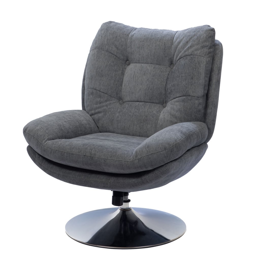 Fauteuil en tissu  foncé
