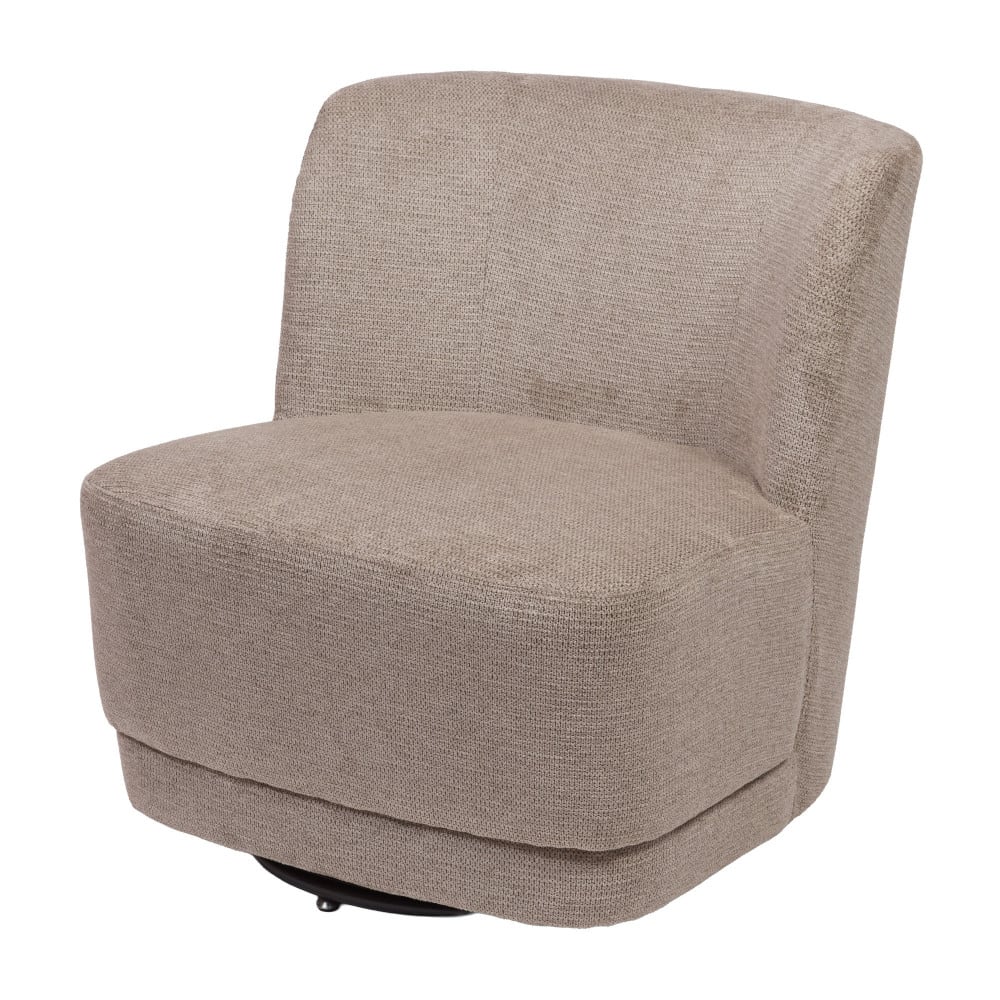 fauteuil en tissu taupe