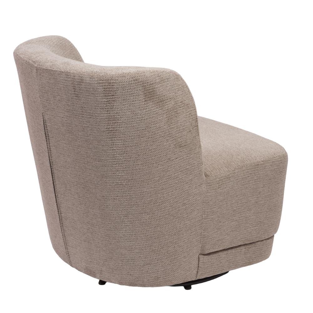 Fauteuil taupe  gris en tissu