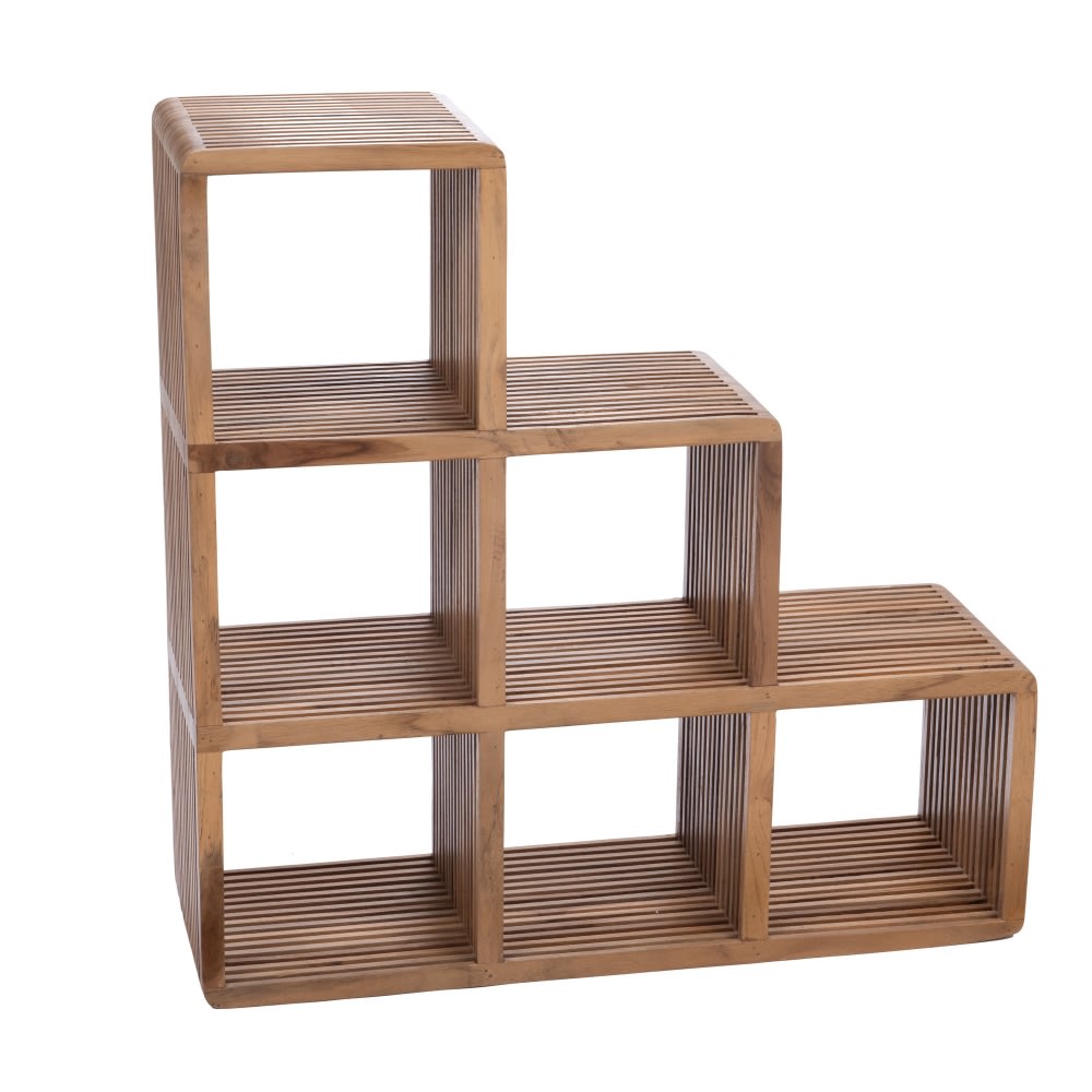 Armoire ouverte   marron en bois