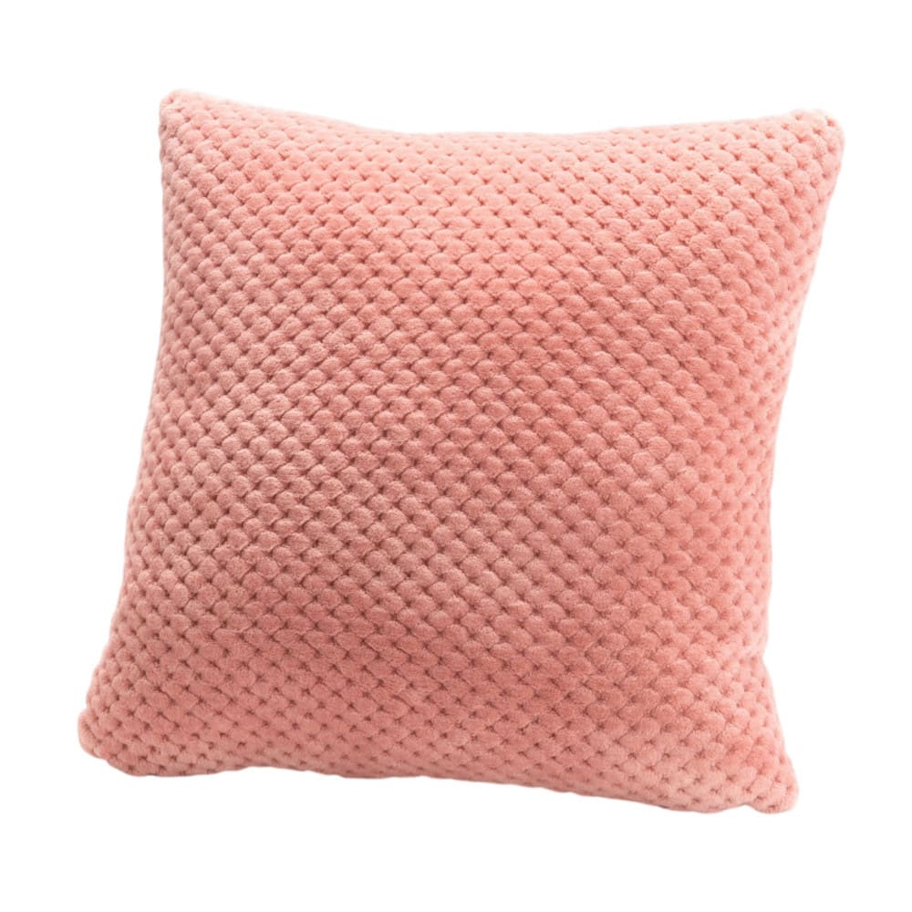 Coussin 40x40 cm rose en polyester