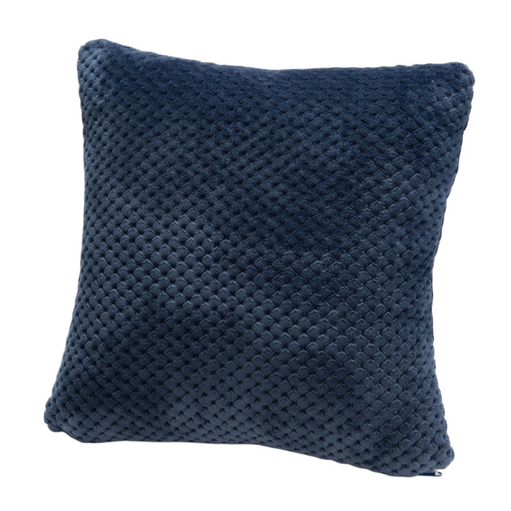 Coussin 40x40 cm bleu en polyester