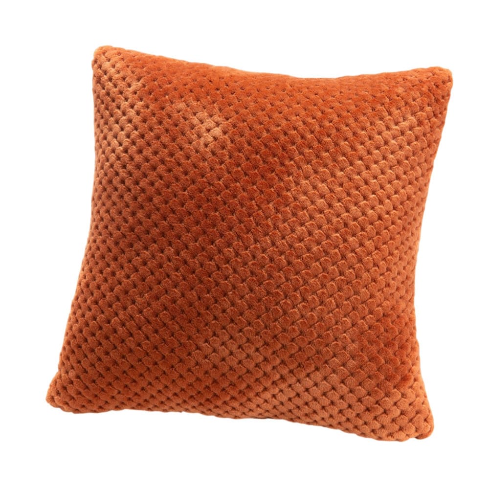 Coussin terracotta 40x40 cm marron en polyester
