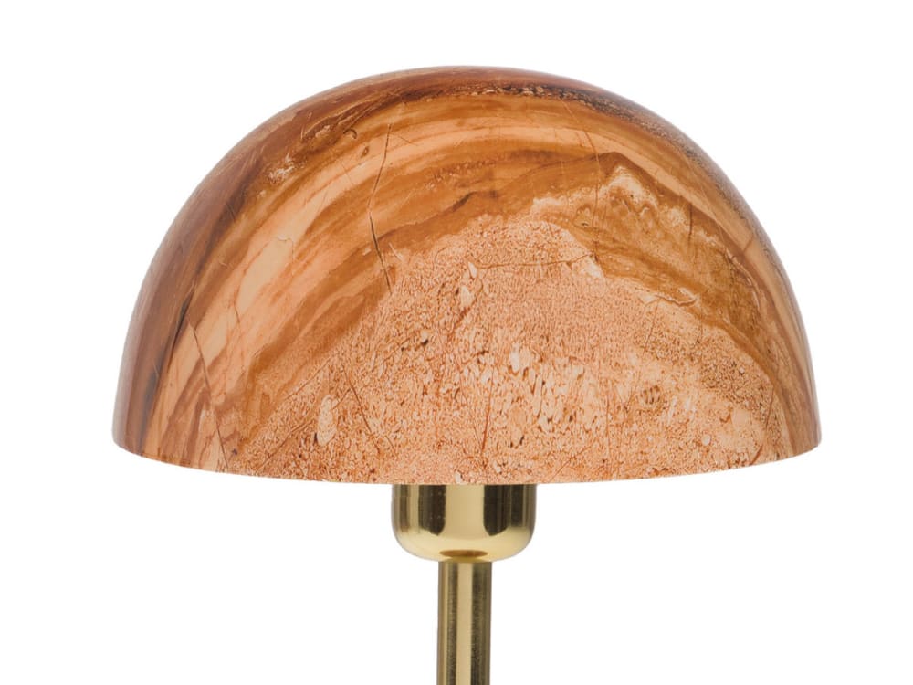 Lampe basile en metal marbre t multicolore en métal