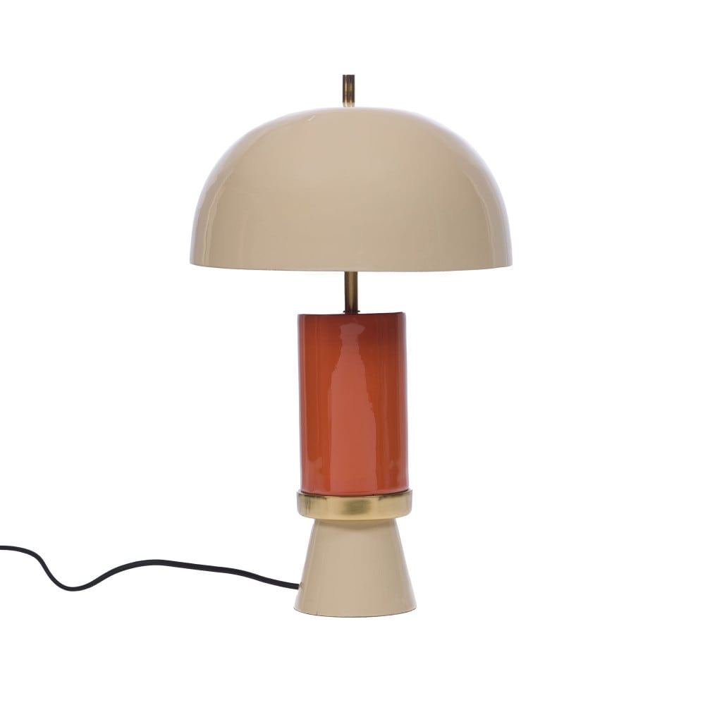 Lampe vintage crème en métal 51 cm beige Lampe vintage crème en métal 51 cm beige