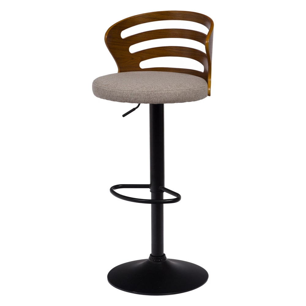 Tabouret de bar Emilio beige beige en métal