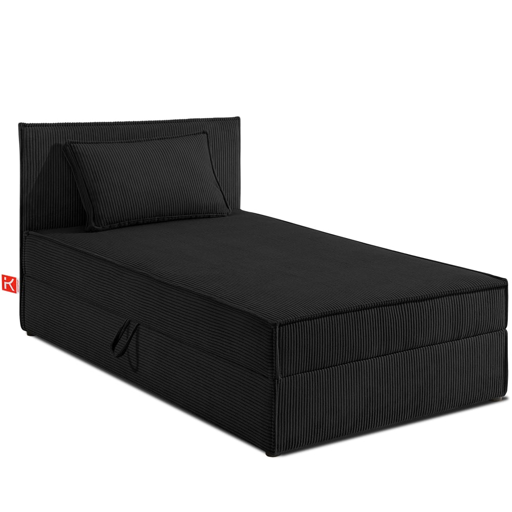 KONSIMO Boxspringbett ROTI style modern Schwarz Holz