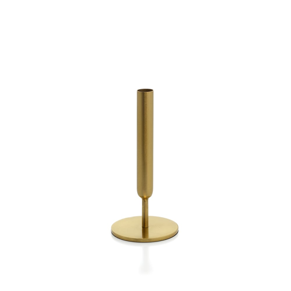 Bazar Bizar Vase aus goldenem messing, 10x10x22cm - Metall