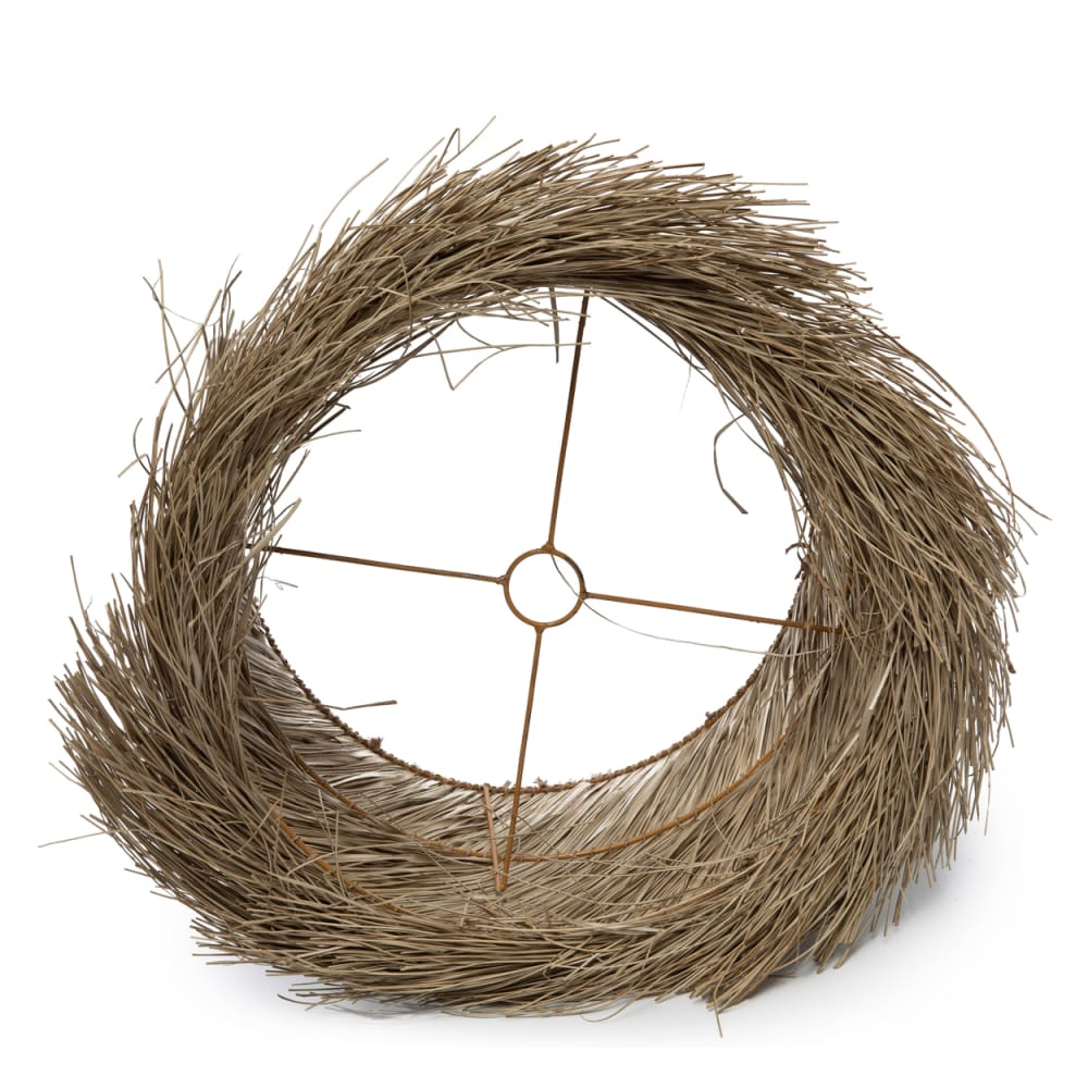 Lampe de table pandan marron 42x42x32cm — vue 4