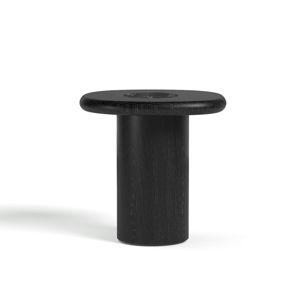 Table d'appoint en bois - marbre