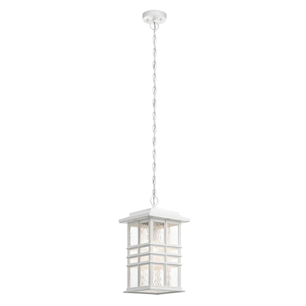 Suspension lanterne blanche H. 30cm