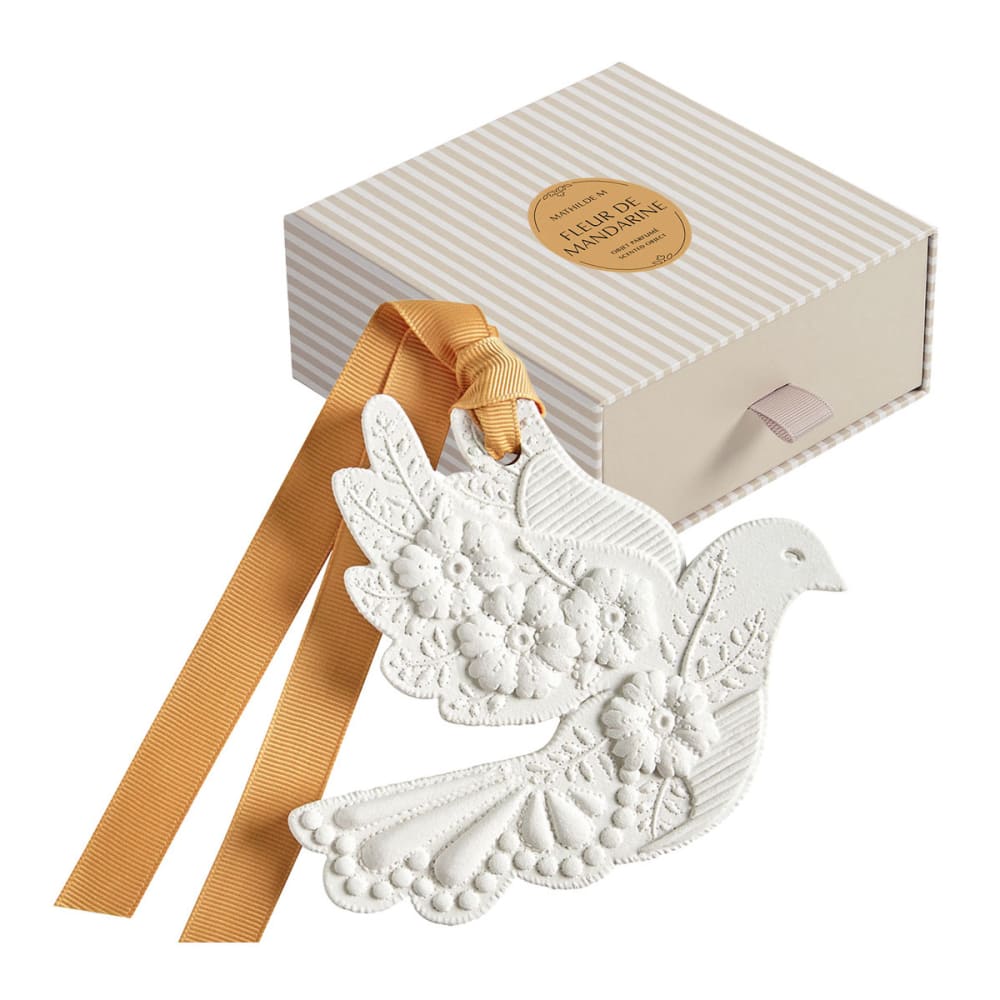 Décor parfumé colombe en fleurs - fleur de mandarine