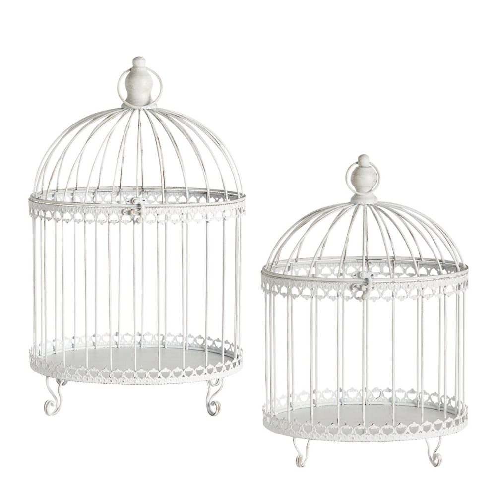 set de 2 cages décoratives