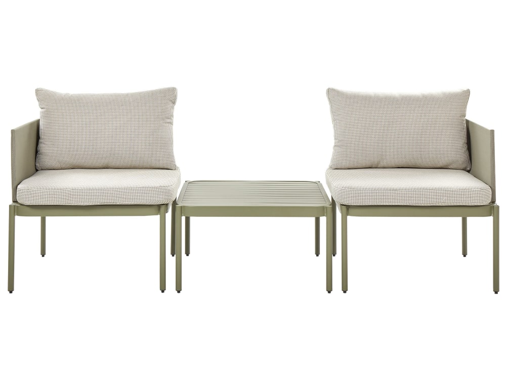 set d'extérieur en métal - vert