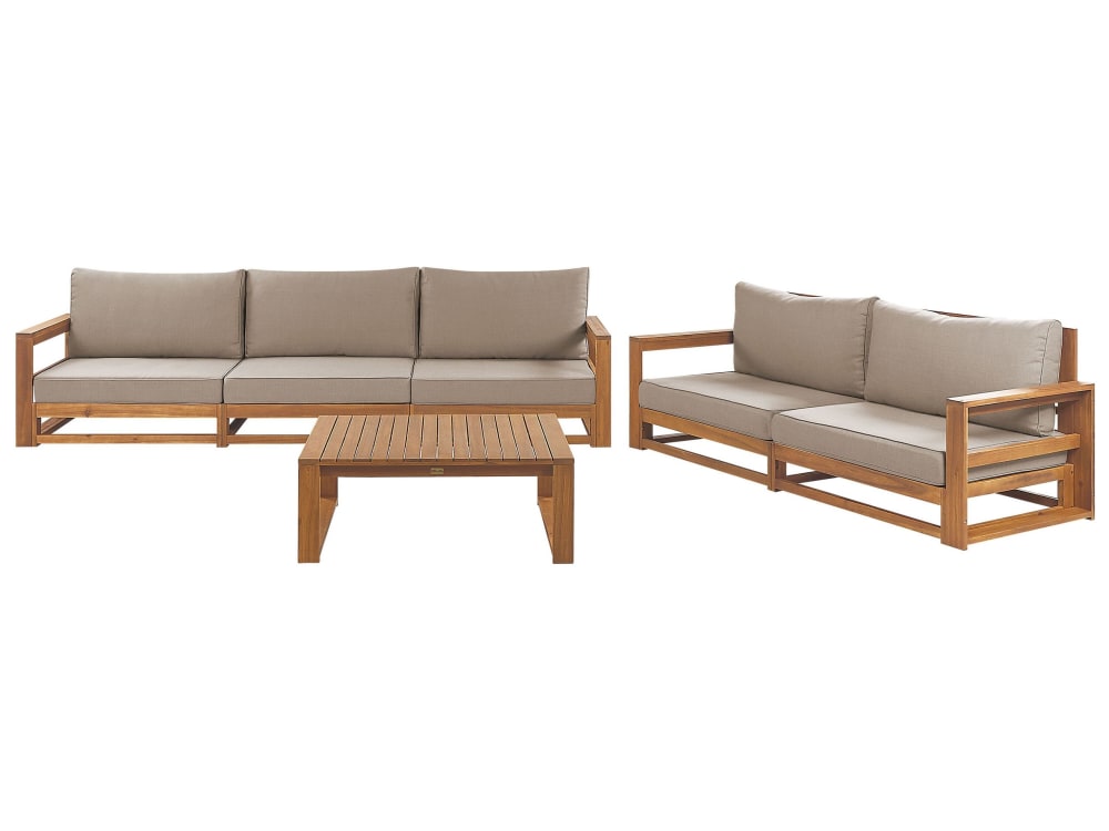 set d'extérieur en bois