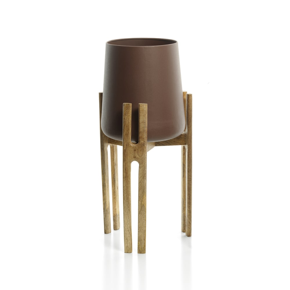 pot de fleurs 0 marron