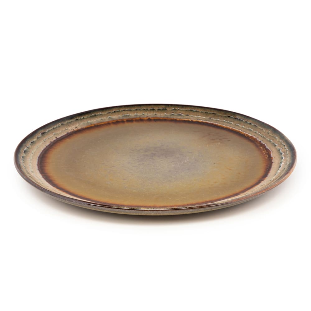 Assiette plate en céramique multicolore 27x27x2cm