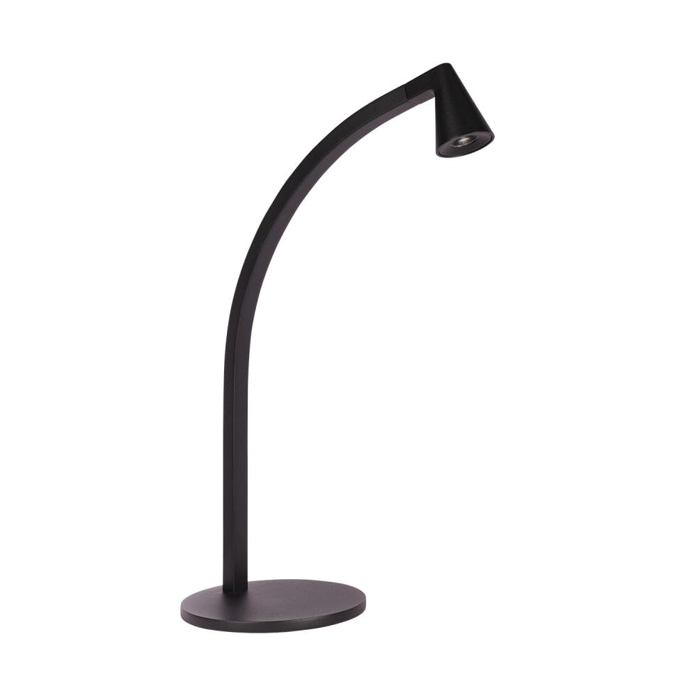 Lampe de table en métal doré, LED intégrée, dimmable