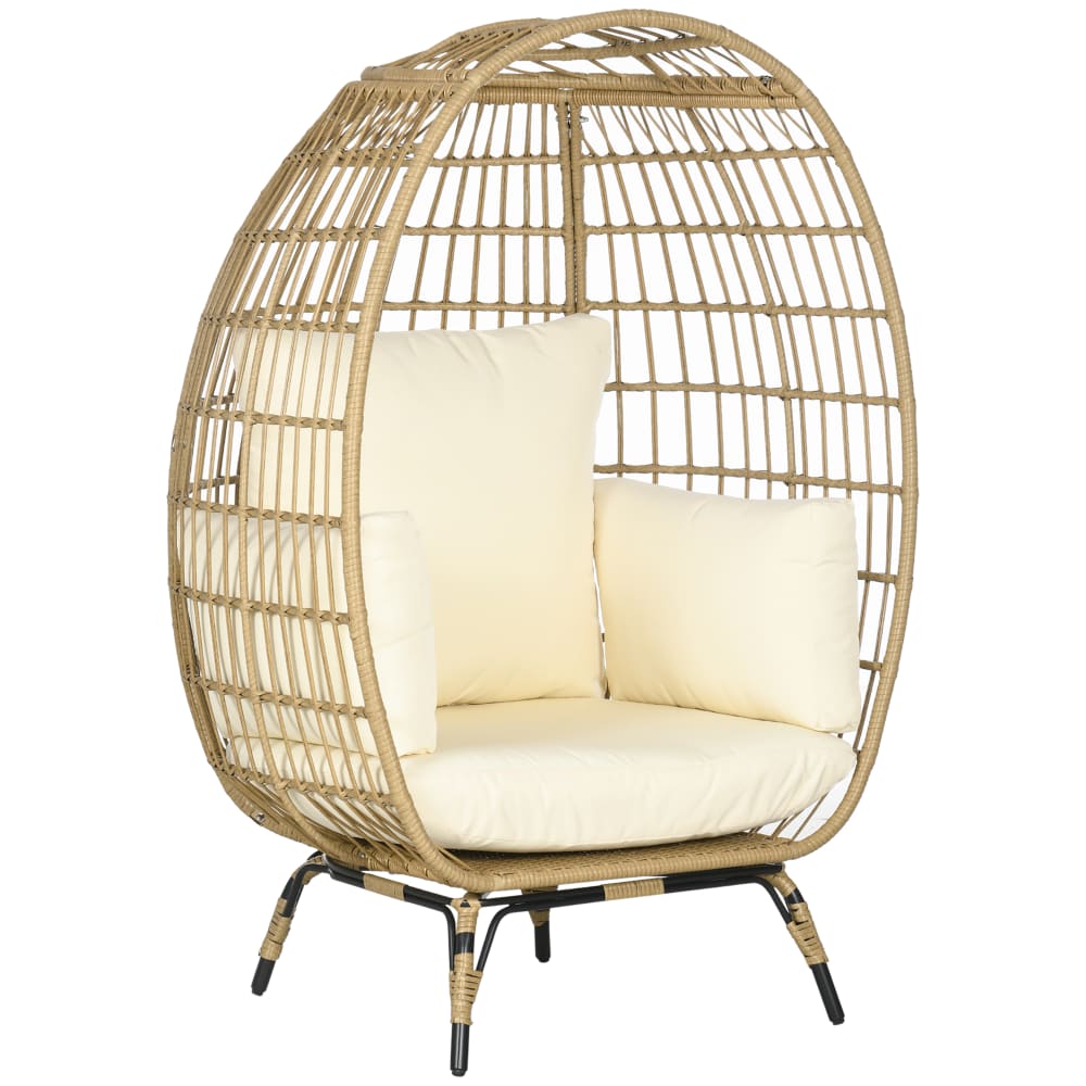 Fauteuil panier en acier - pieds