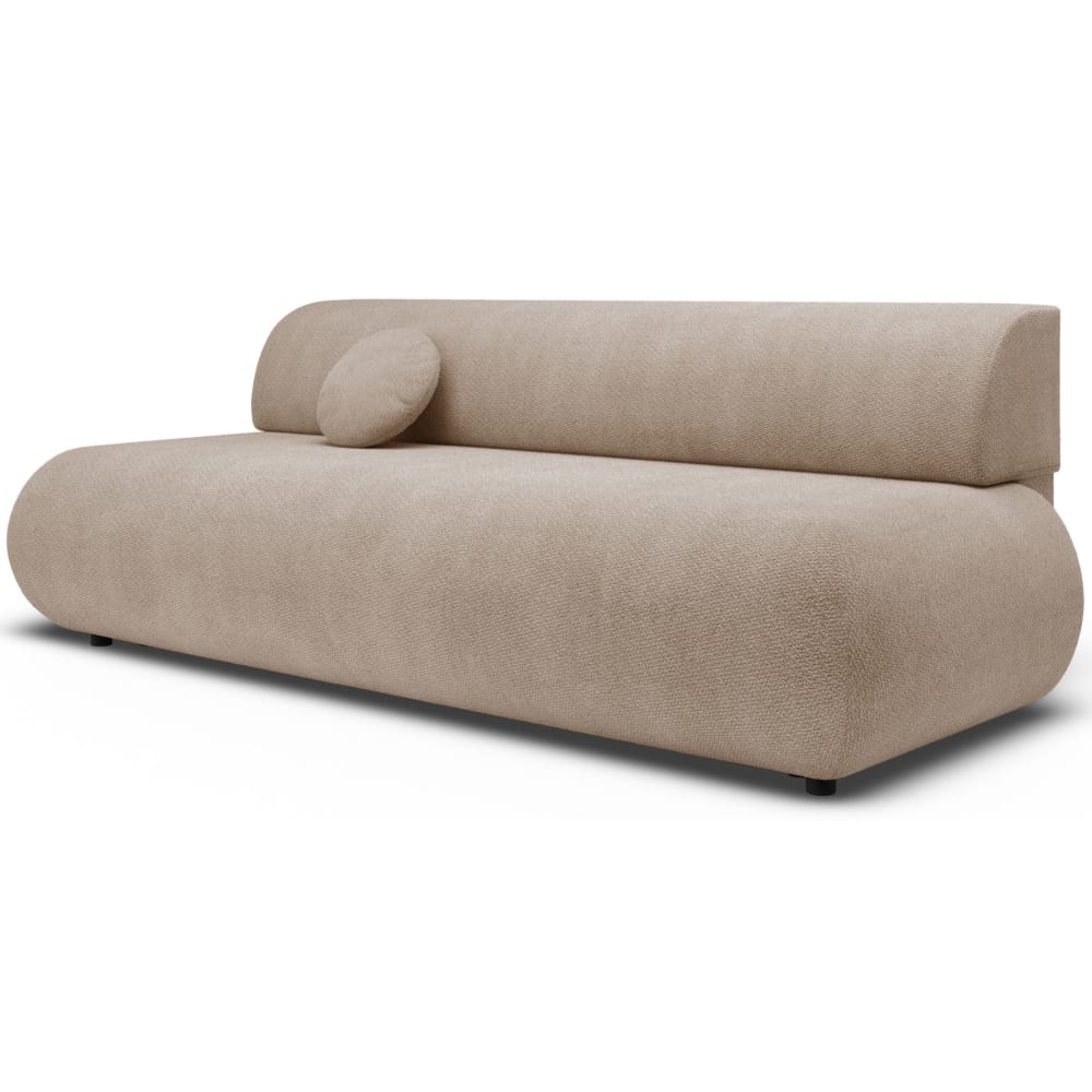 Canapé convertible 3 places, Chenille, Beige