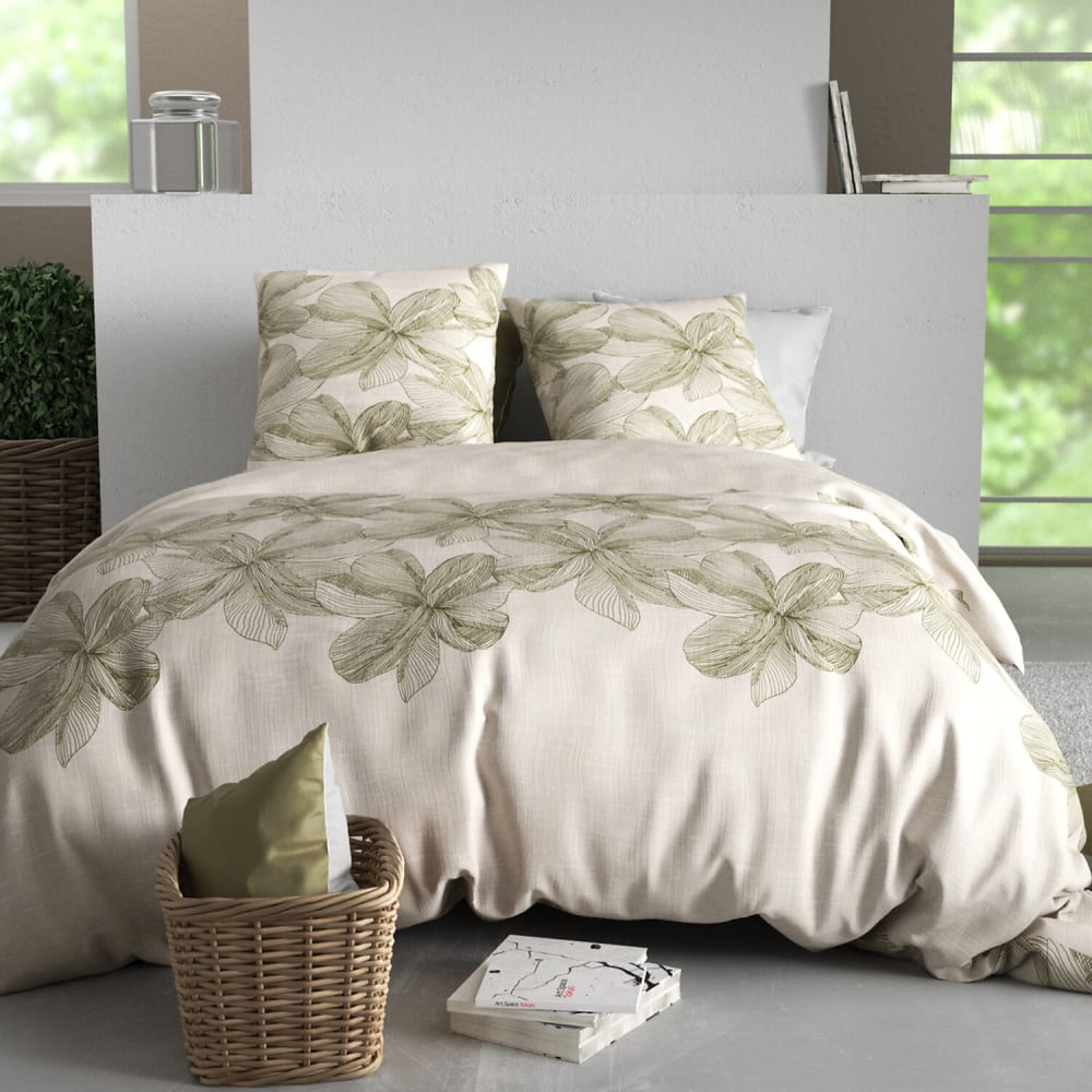Parure imprimée couette + 2 taies 260x240 cm