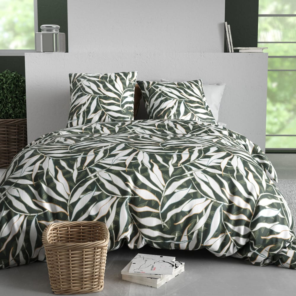 Parure imprimée couette + 2 taies 240x220 cm