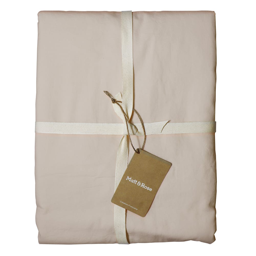 Parure de lit en coton lavé taies volant lin 260x240+2x50x70cm — vue 3