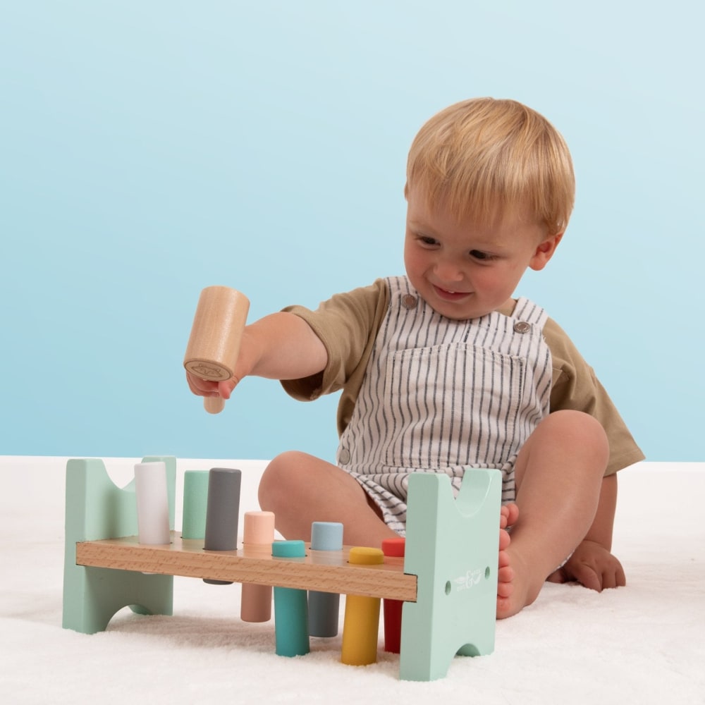 Klopfbank Holz FSC® Blau - Maisons Du Monde