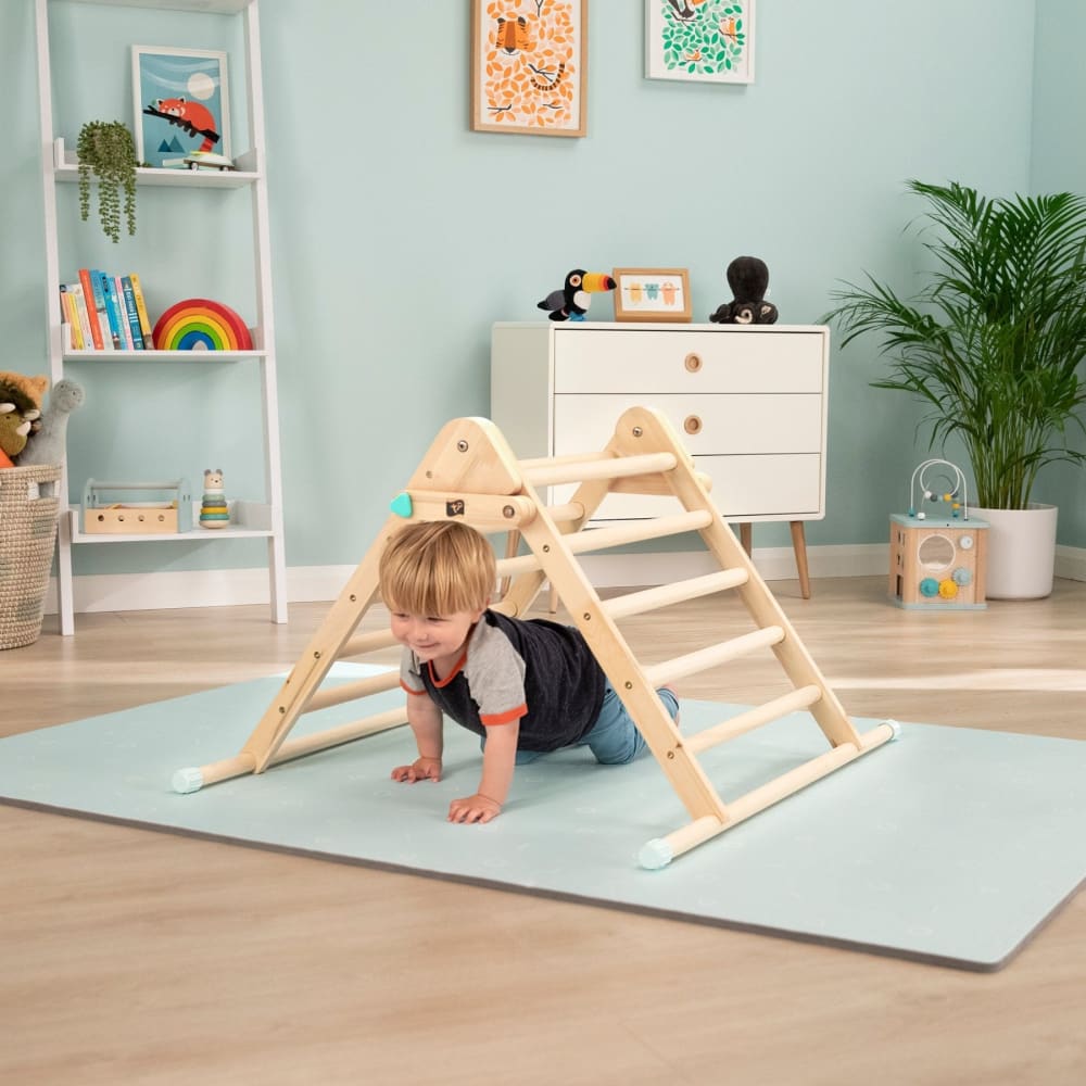 Triangle d'escalade pliable en bois marron fsc® (Active Tots) - Image 2