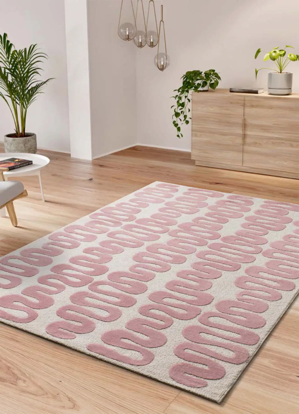 Tapis moderne rose 160x230 cm — vue 3
