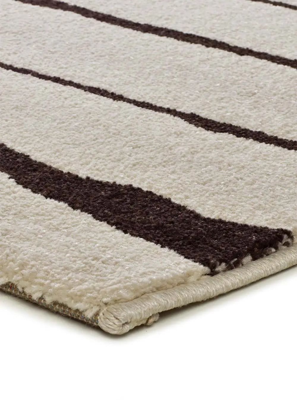 Tapis moderne blanc/noir 80x150 cm — vue 4