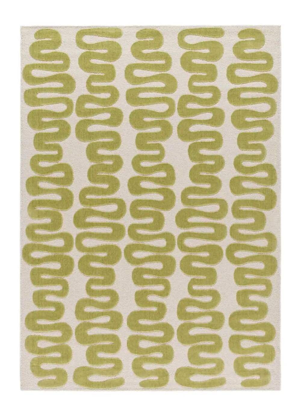 Kurzflorteppich, Modern, grün, 120x170 cm - Maisons Du Monde