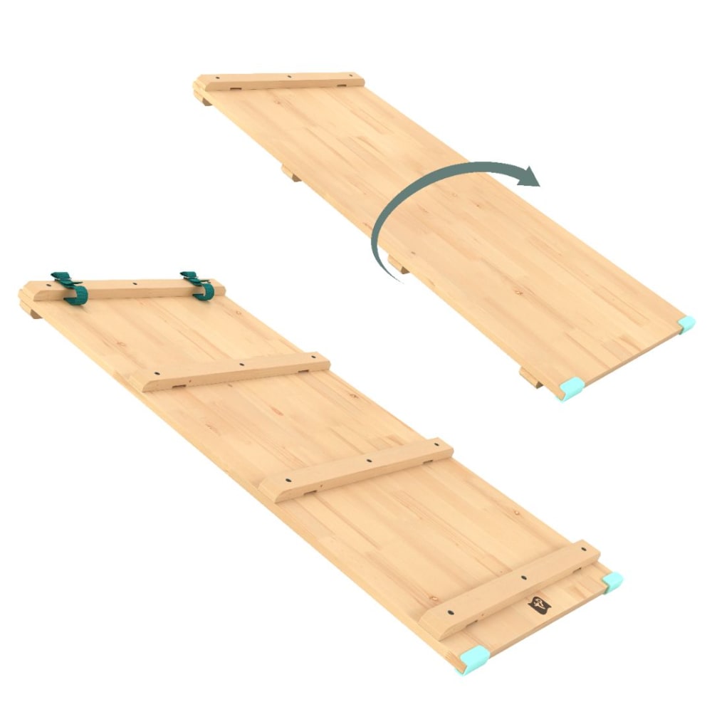 Active Tots Rutschbrücke Holz FSC Braun Braun Holz
