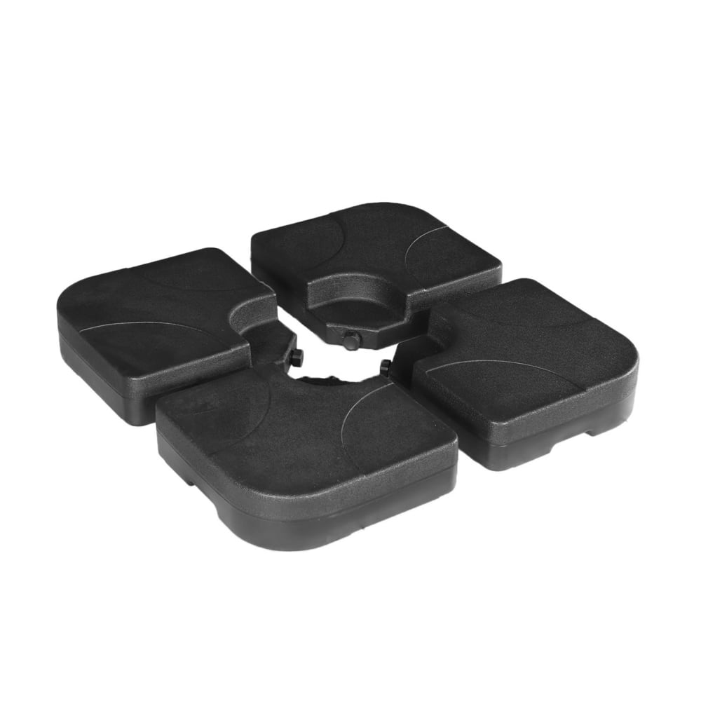 Dalles à lester plastique pour parasol 50x50cm noir