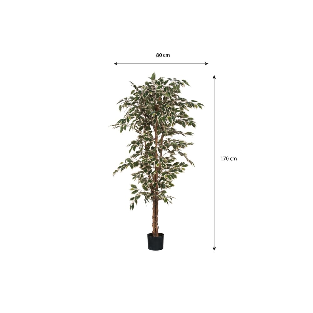 Plante artificielle vert plastique h180xl90xl90cm — vue 3