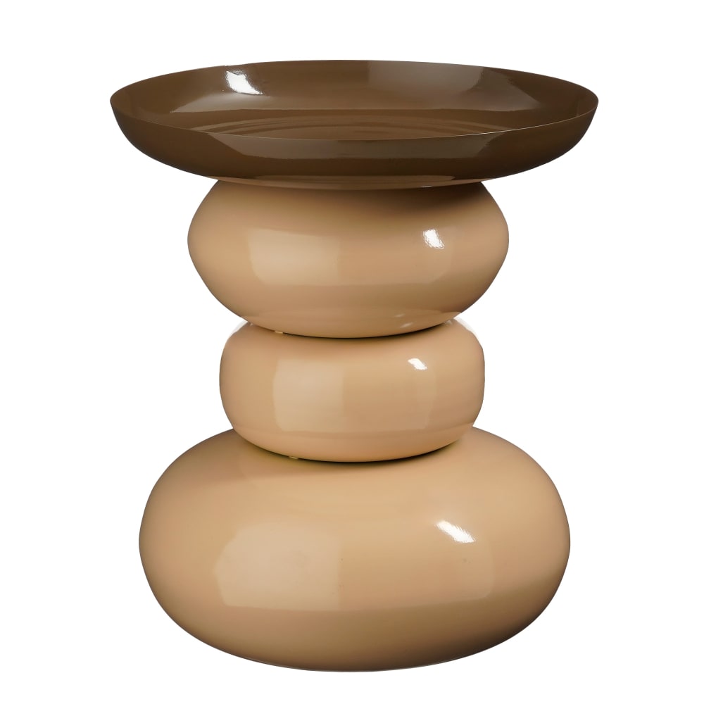 Table d'appoint crème - fer