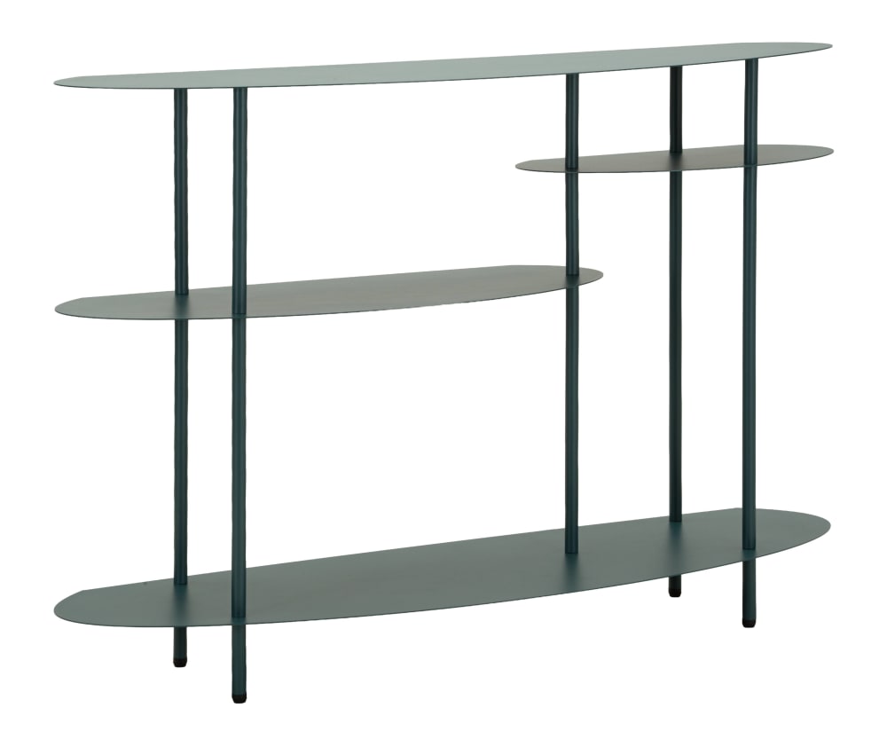 Console en métal bleu 118 x 34 x 82 cm