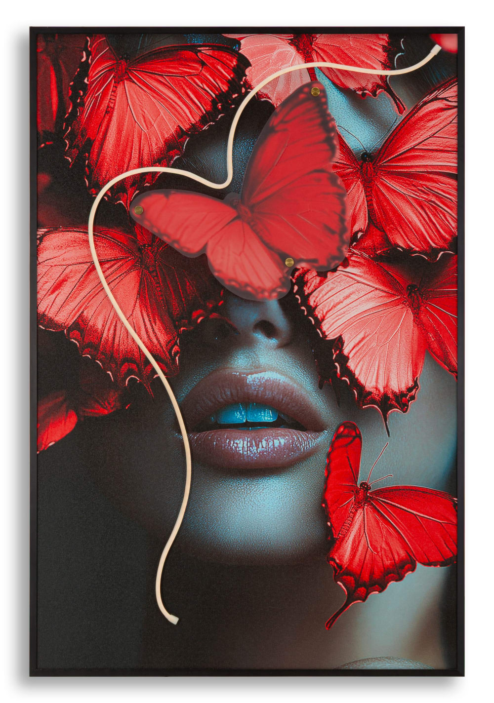 Impression sur toile avec led, 60 x 3,5 x 90 cm