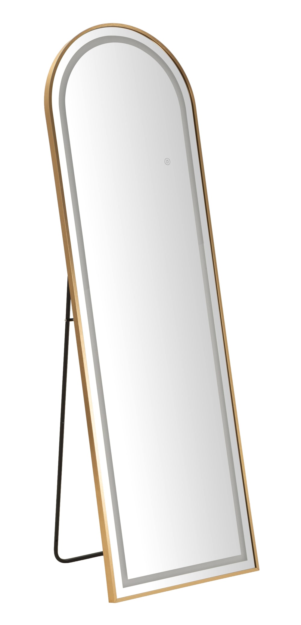 Miroir sur pied avec éclairage LED 50x38x160 (dimensions ouvert)