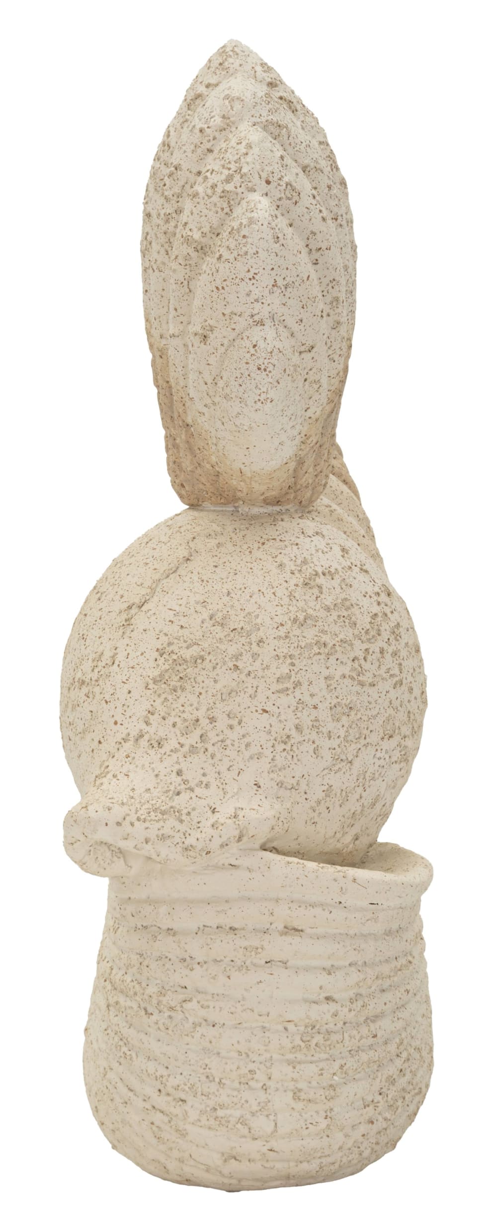 Kunstharzskulptur in Form einer Muschel, 17,2 x 10 x 30,2 cm -