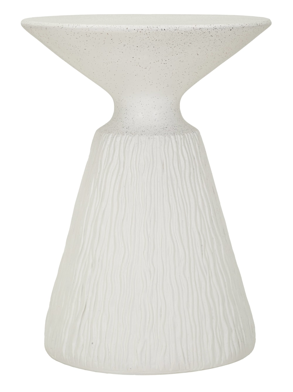 Table basse en magnésium blanc, Ø 40 x 53 cm
