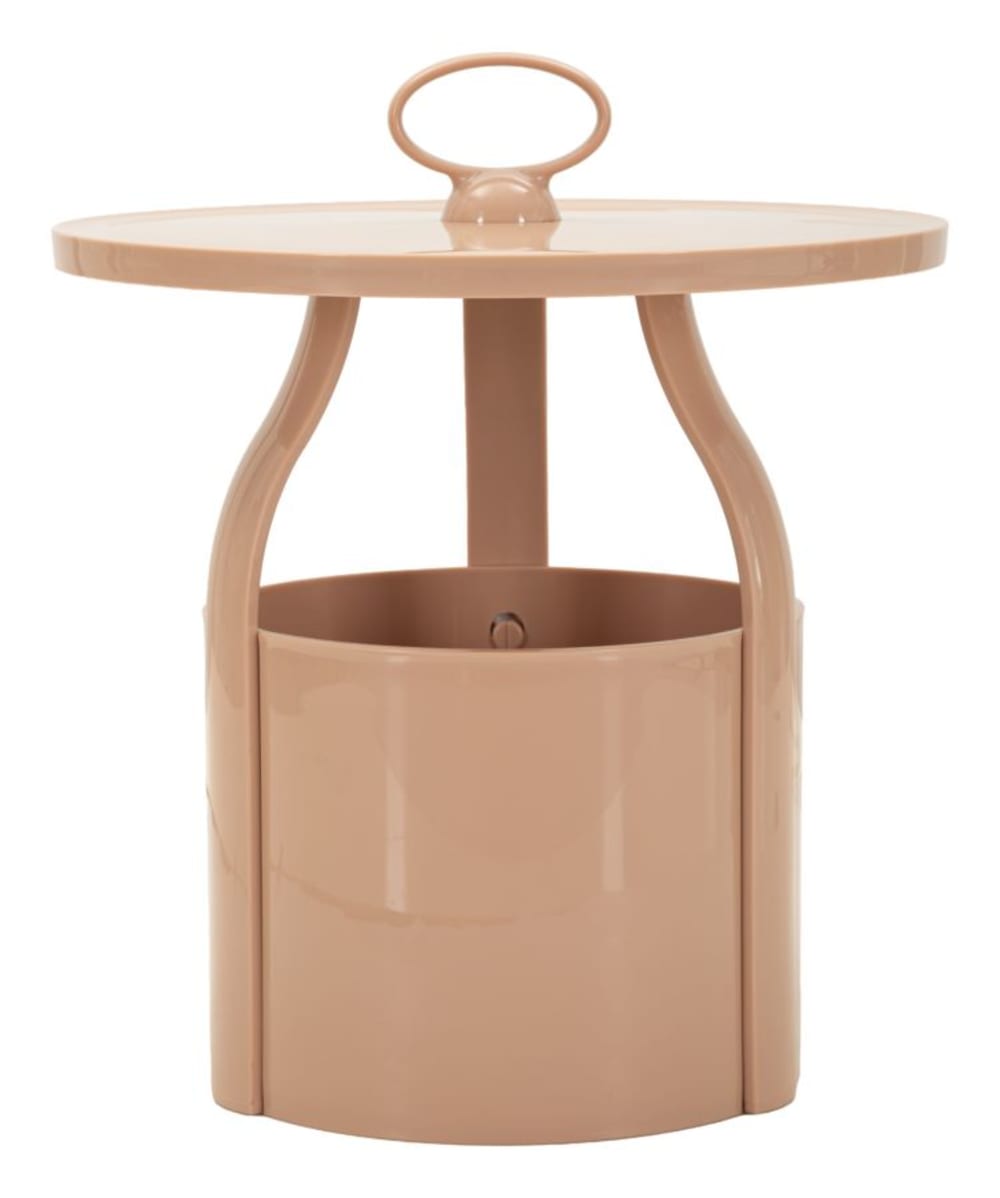 Tisch aus rosa PP-Behältern, Ø 44x44 cm - Maisons Du Monde
